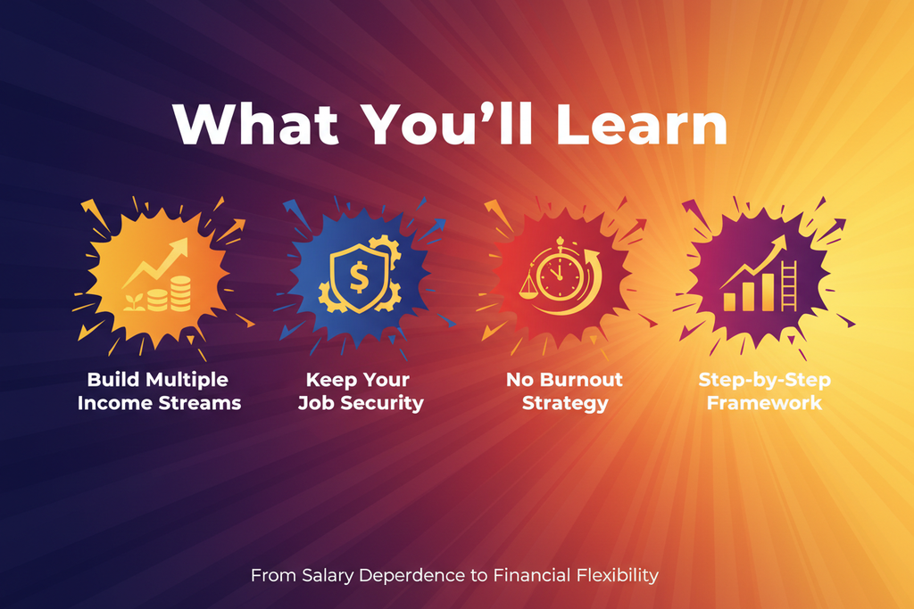 What You'll Learn - Build Multiple Income Streams, Keep Job Security, No Burnout Strategy